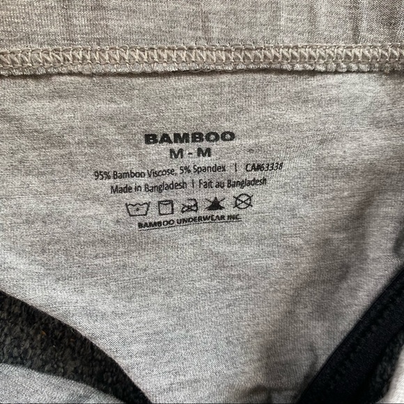 BambooUnderwear grey Hipster thong - Picture 2 of 2